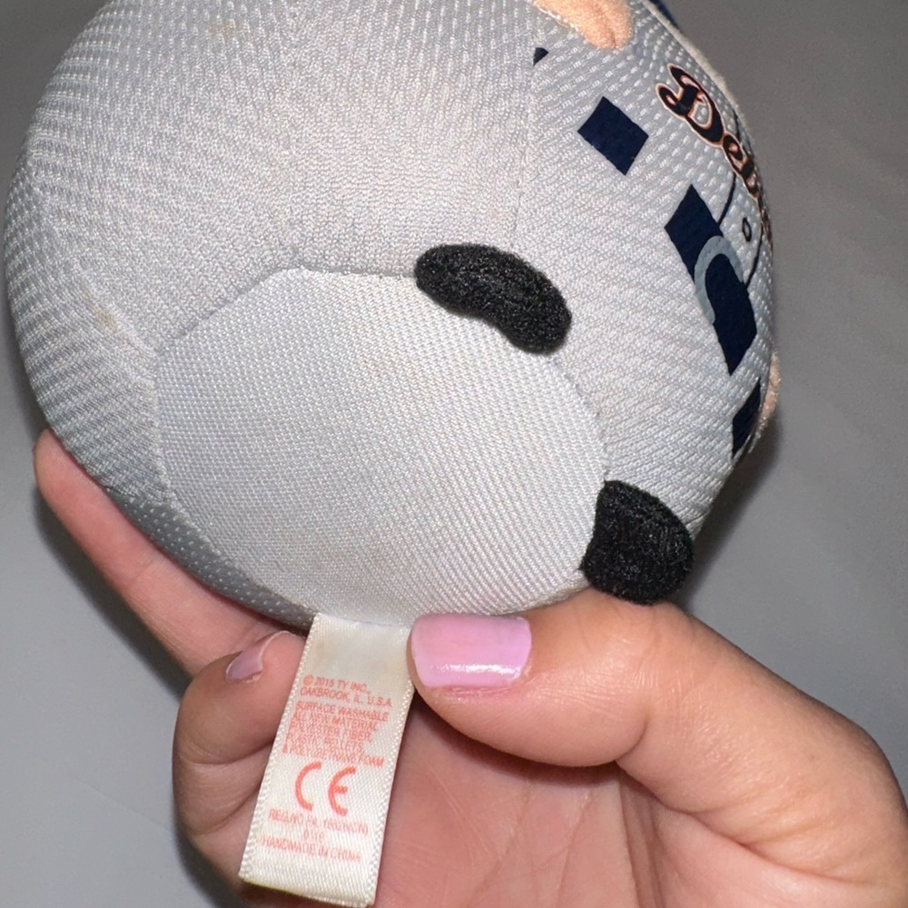 Ty Detroit Plush Ball - Navy and Gray - Picture 5 of 8
